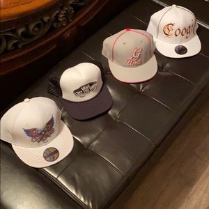 Four Designer Caps( Coogi,Vans, and G Unit)